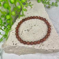 Goldstone Bead Bracelet