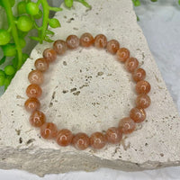 Fire Quartz Bead Bracelet
