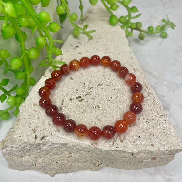 Carnelian Bead Bracelet