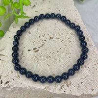 Blue Goldstone Bead Bracelet