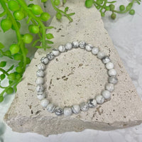 Howlite Bead Bracelet