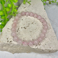 Rose Quartz Bead Bracelet
